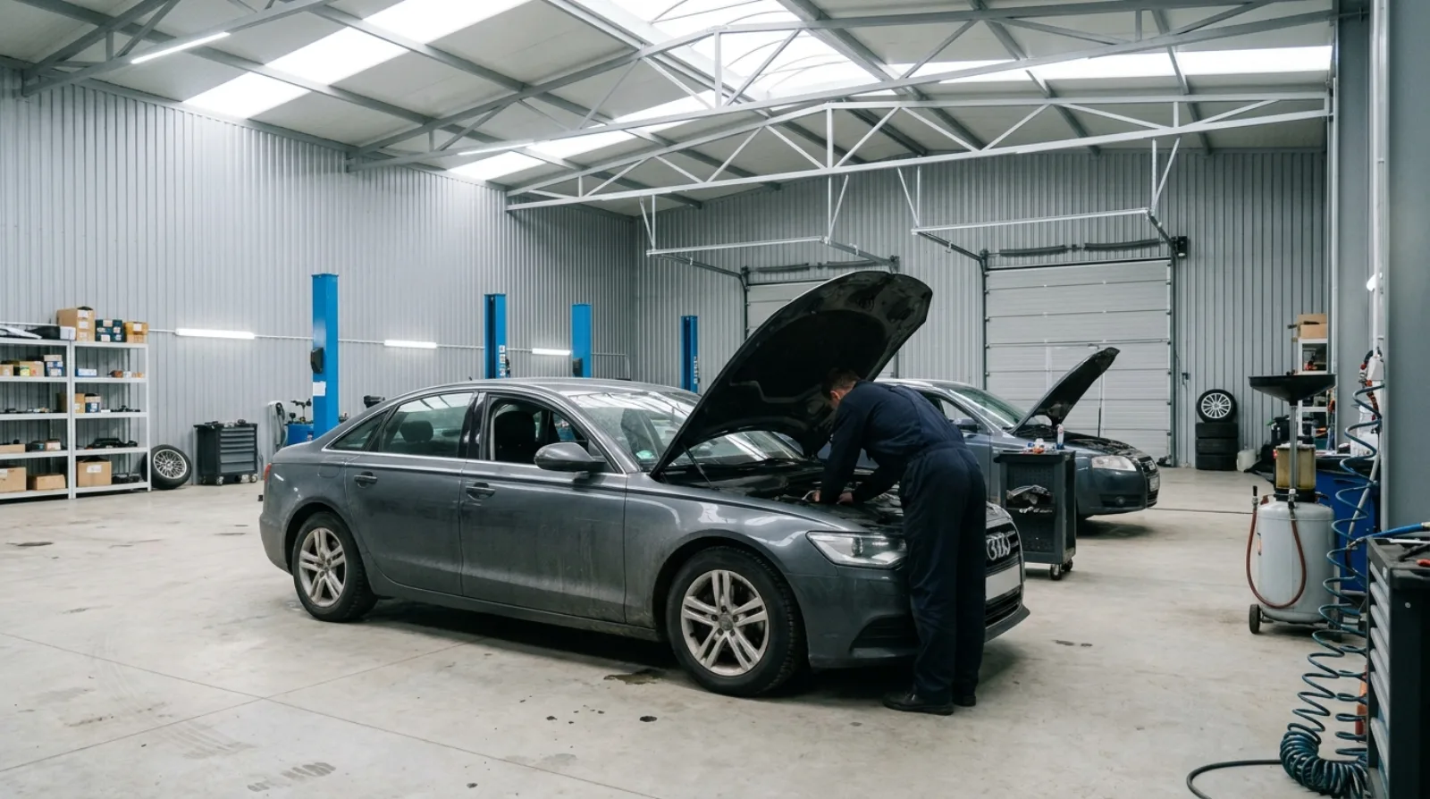 Audi в ремонтной зоне СТО Тони Моторс